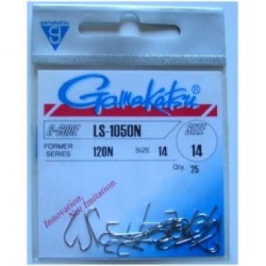 50pk Gamakatsu Barbed Fishing Hooks with Centering Spring pin twistlock  1/0-5/0#